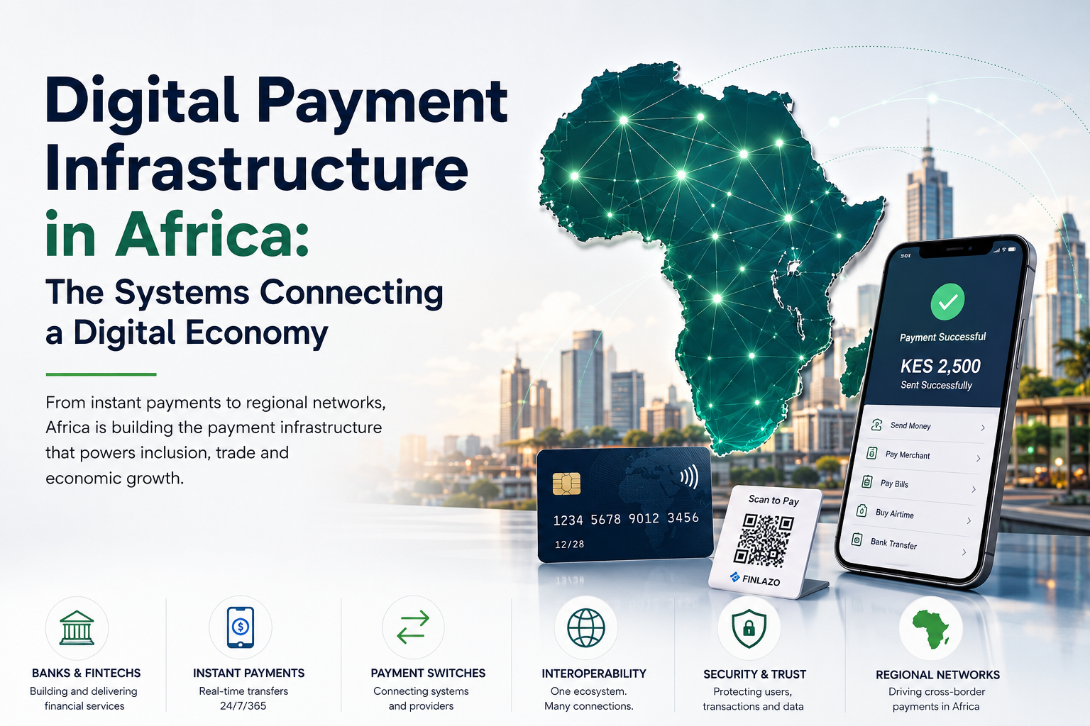 Digital payment infrastructure in Africa connecting banks, fintechs, instant payments and regional payment networks