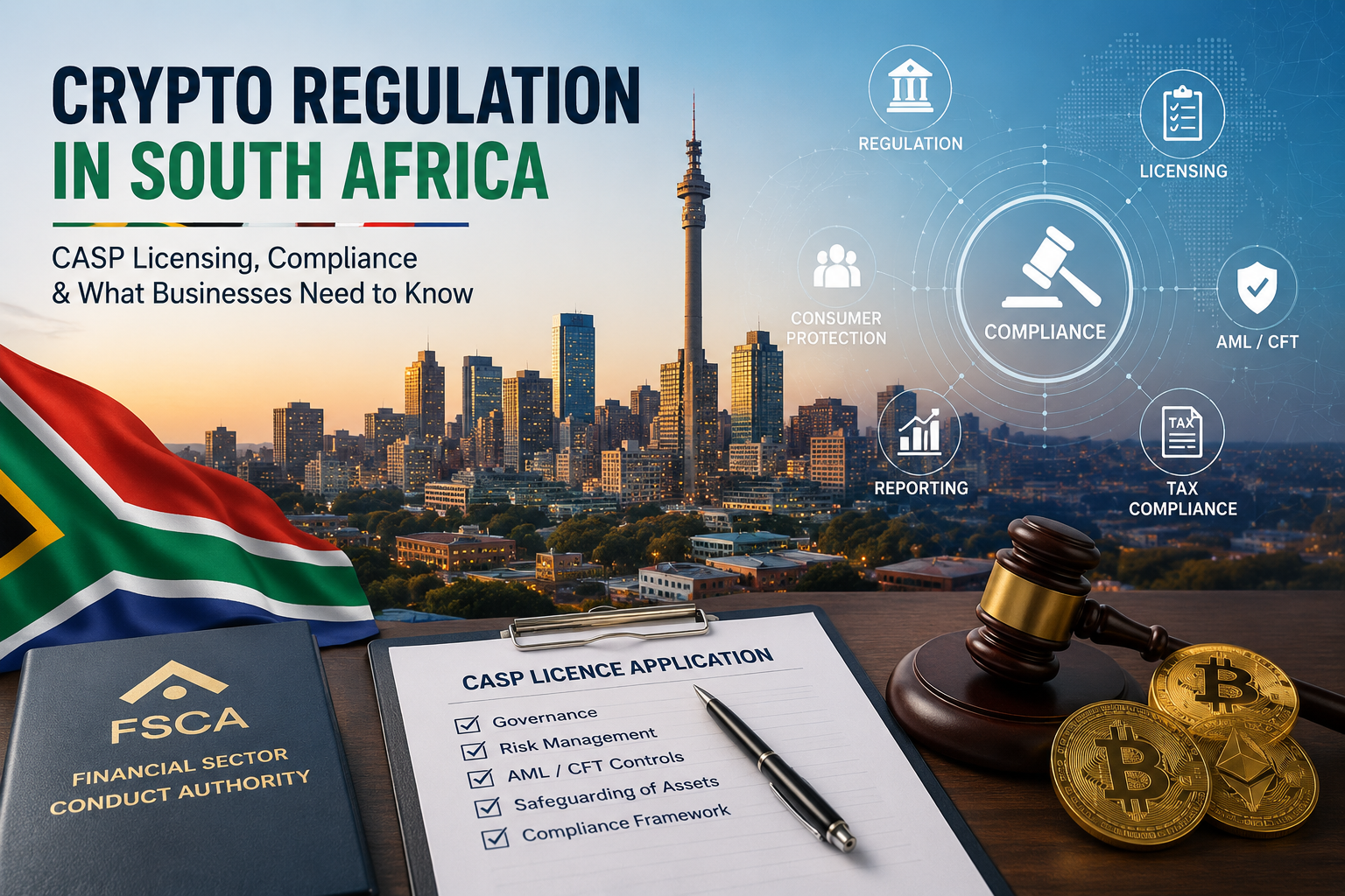 Crypto regulation in South Africa, including CASP licensing and compliance requirements