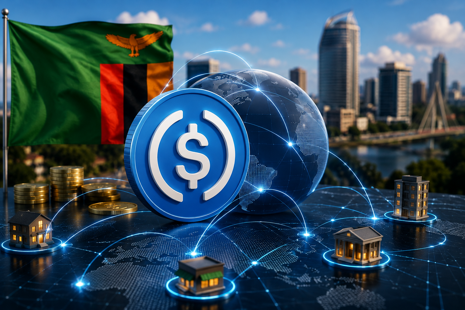 Picture to show Buy USDC in South Africa using South African rand with secure payment options